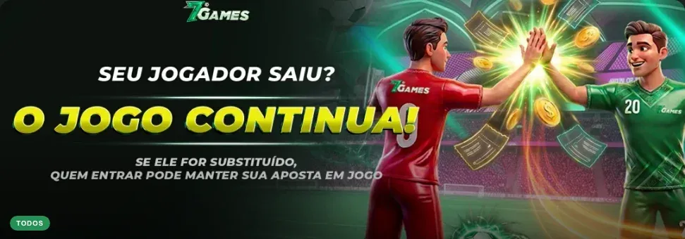 Banner da promoção Substituição de Ouro da 7Games