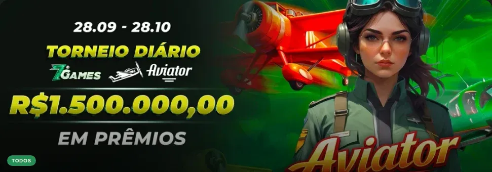 Banner do torneio diário Aviator da 7Games