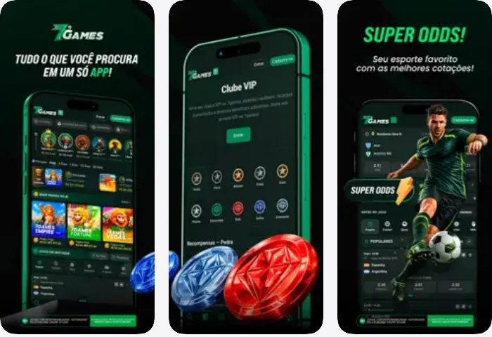 Capturas de tela do app da 7Games na App Store